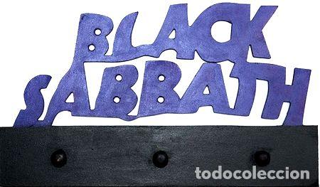 Coleccionismo de llaveros: black sabbath llavero de madera