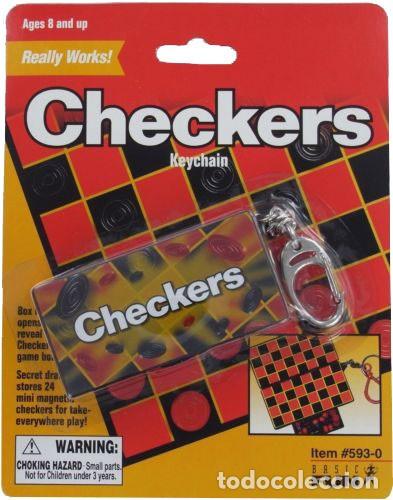 Coleccionismo de llaveros: Llavero Checkers / Damas (Juego). NUEVO EN BL&Iacute;STER!!.