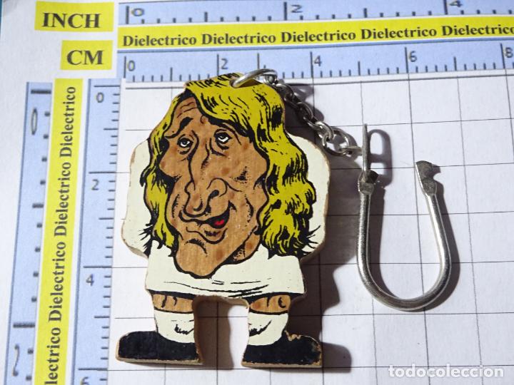 Colecionismo de porta-chaves: LLAVERO DE DEPORTES. REAL MADRID CLUB DE F&Uacute;TBOL. JUGADOR CARICATURA PIRRI?
