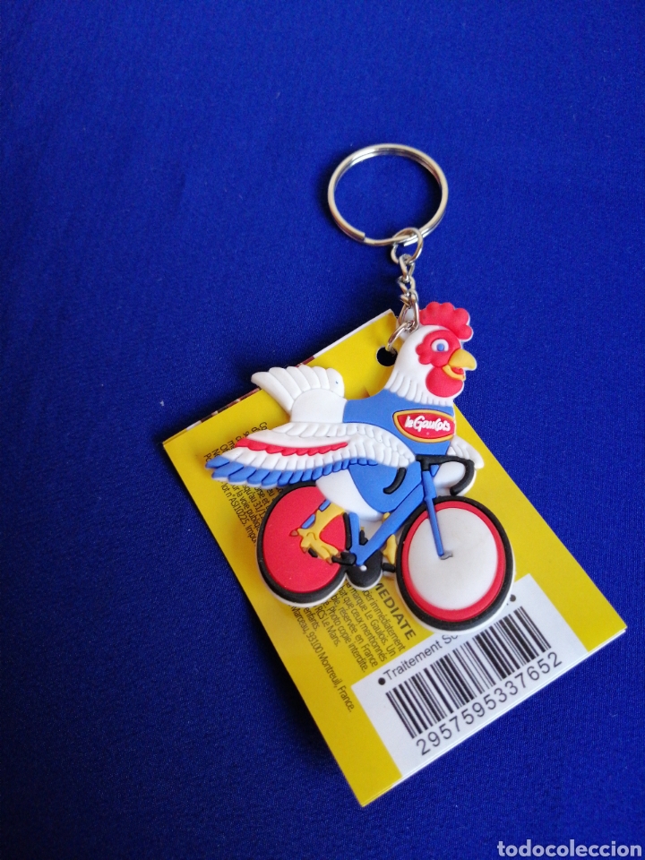 Collection of Keychains: LE GAULOIS GALLO CICLISTA FRANCIA LLAVERO PUBLICIDAD