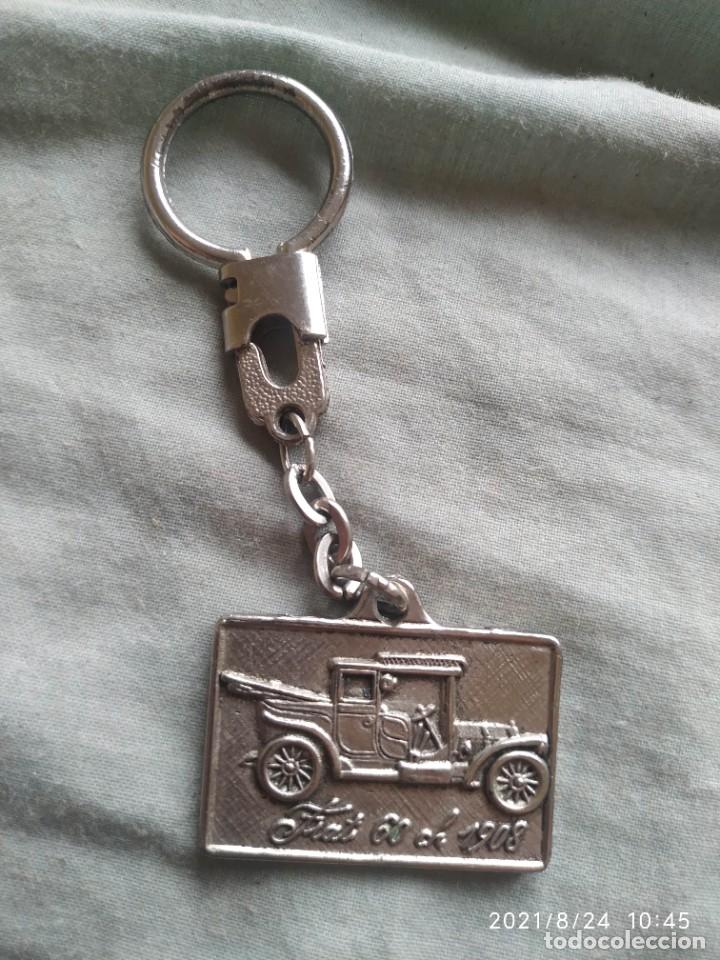 Coleccionismo de llaveros: Llavero key chain coche cl&aacute;sico car classic Fiat 60 1908 con publicidad en el reverso