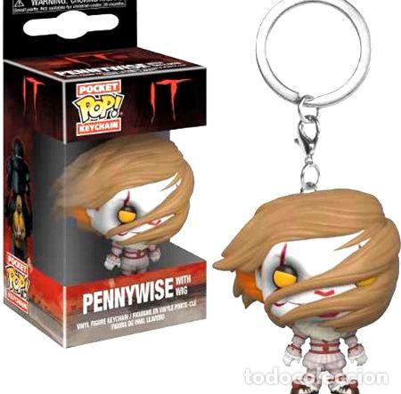 Coleccionismo de llaveros: funko pop llavero pennywise with wig