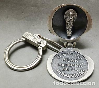 Coleccionismo de llaveros: LLAVERO DE METAL VIRGEN DEL PILAR PATRONA DE LA HISPANIDAD - LLAV-14934 - B-484