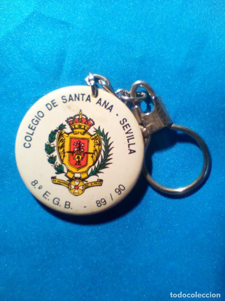 Coleccionismo de llaveros: Llavero Colegio de Santa Ana, Sevilla. 8&ordm; de EGB, Curso 89/90 (Ver mas fotos).