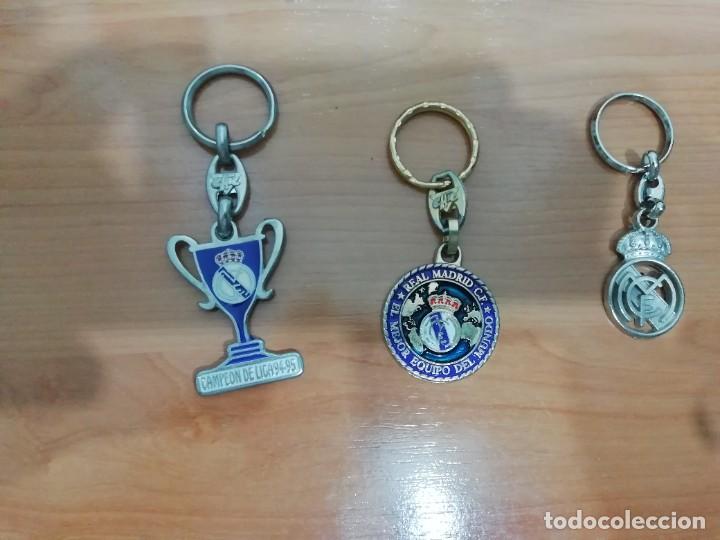 Coleccionismo de llaveros: Lote 133. 3 Llaveros del Real Madrid