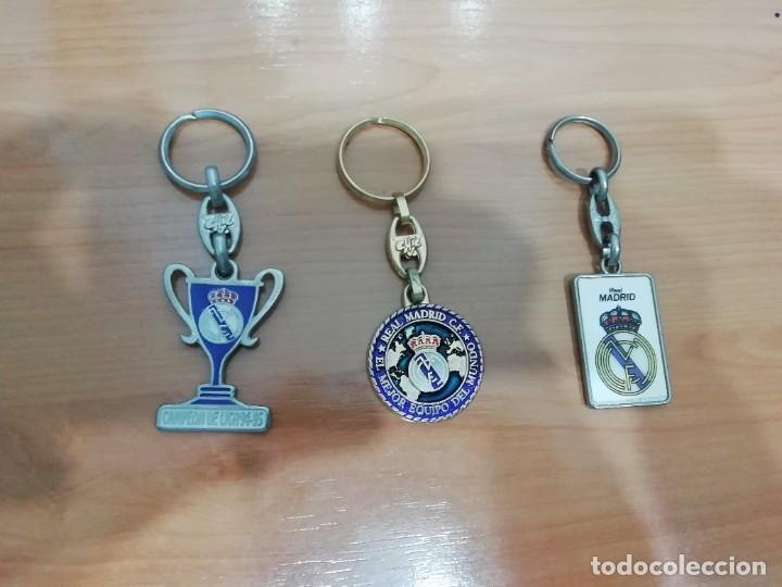 Coleccionismo de llaveros: Lote 134. 3 Llaveros del Real Madrid