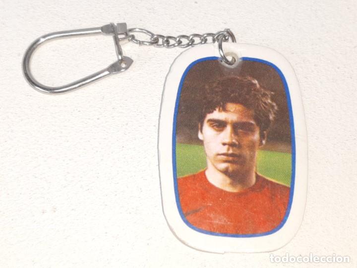 Coleccionismo de llaveros: PHOSKITOS : ANTIGUO LLAVERO CROMO DE LOPEZ UFARTE SELECCION ESPA&Ntilde;OLA MUNDIAL DE FUTBOL ESPA&Ntilde;A 82