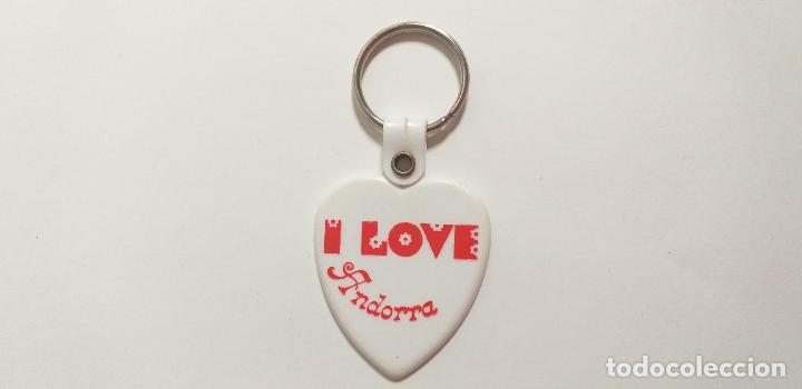 Collection of Keychains: LLAVERO I LOVE ANDORRA. YO AMO ANDORRA