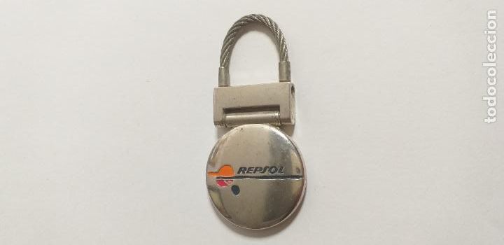 Colecionismo de porta-chaves: Original llavero publicidad de Repsol