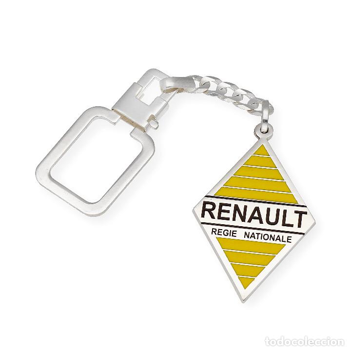 Coleccionismo de llaveros: Llavero Logo Renault Vintage en Plata de Ley 925 Esmaltado a Fuego