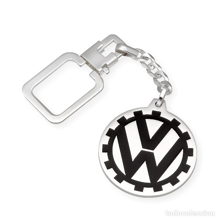 Coleccionismo de llaveros: Llavero Logo Volkswagen Vintage en Plata de Ley 925