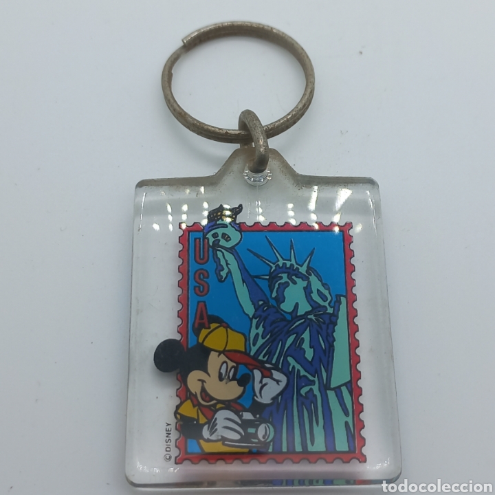 Coleccionismo de llaveros: Llavero Disney. Mickey Mouse y la Estatua de la Libertad