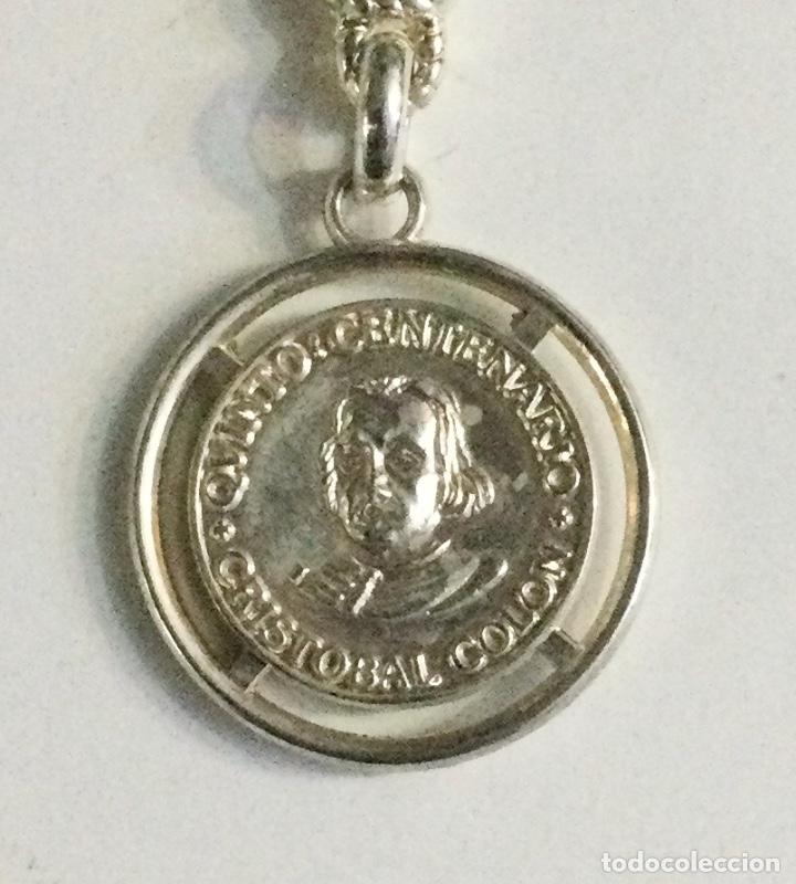 Coleccionismo de llaveros: Llavero Quinto Centenario. Crist&oacute;bal Col&oacute;n. Ba&ntilde;o de plata.