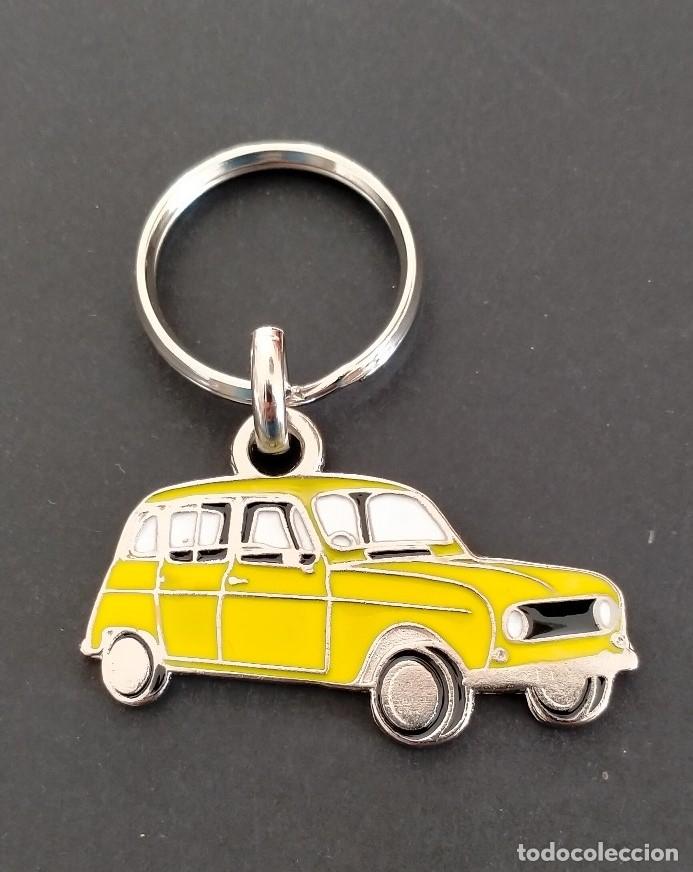 Coleccionismo de llaveros: Llavero renault 4 amarillo