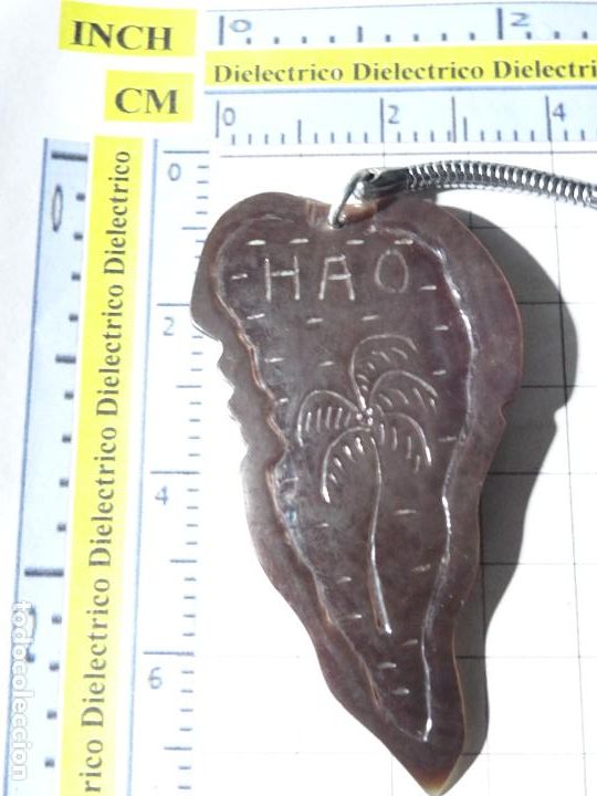 Coleccionismo de llaveros: LLAVERO SILUETA DE LA ISLA DE LA PALMA. HAO - Foto 1