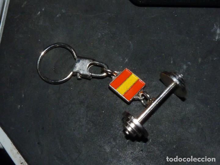 Coleccionismo de llaveros: Escaso llavero Federacion Espa&ntilde;ola de Alterofilia metal colecci&oacute;n