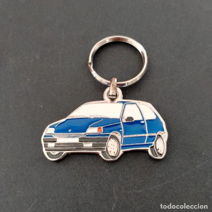 Coleccionismo de llaveros: llavero renault clio azul - Foto 1