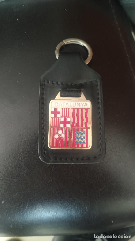 Coleccionismo de llaveros: Llavero keychain Catalunya con cuatro provincias Barcelona Girona Lleida y Tarragona bandera escudo