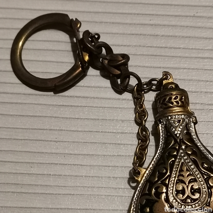Coleccionismo de llaveros: Llavero de metal de bora de vino o cantimplora - Foto 5