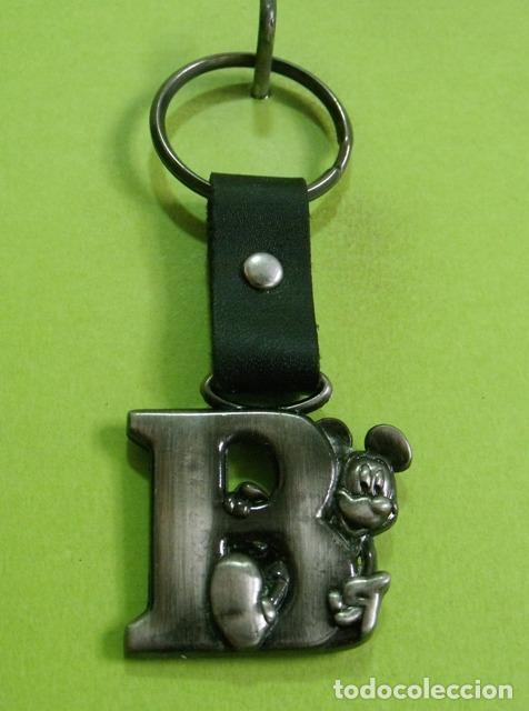 Coleccionismo de llaveros: Llavero Figura Metal Rat&oacute;n Mickey Mouse Letra B - Disney