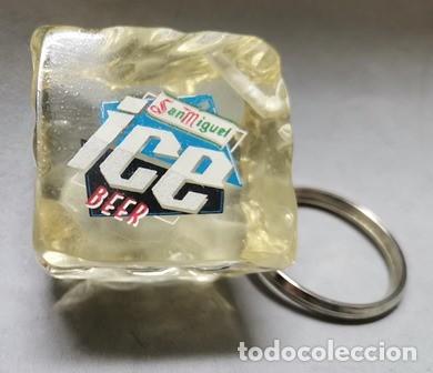 Coleccionismo de llaveros: LLAVERO DE METACRILATO CUBO DE HIELO ICE BEER SAN MIGUEL - LLAV-16415 - B-567