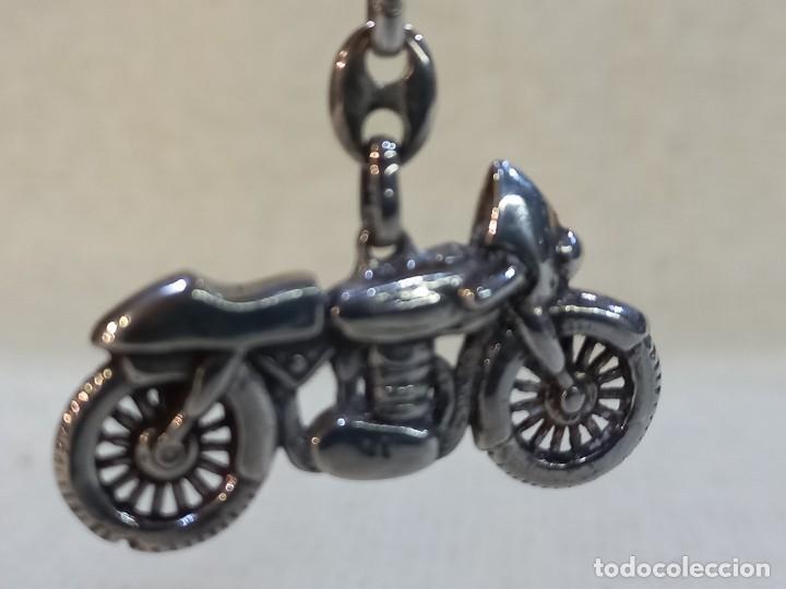 Coleccionismo de llaveros: LLAVERO ( PLATA DE LEY ) MOTOCICLETA - Foto 1