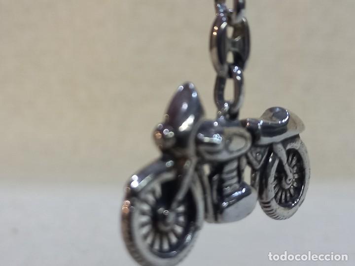 Coleccionismo de llaveros: LLAVERO ( PLATA DE LEY ) MOTOCICLETA - Foto 2