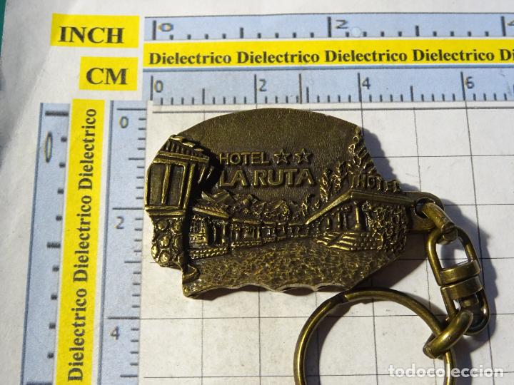 Collection of Keychains: LLAVERO DE TURISMO. HOTEL LA RUTA MESTAS DE CON ASTURIAS