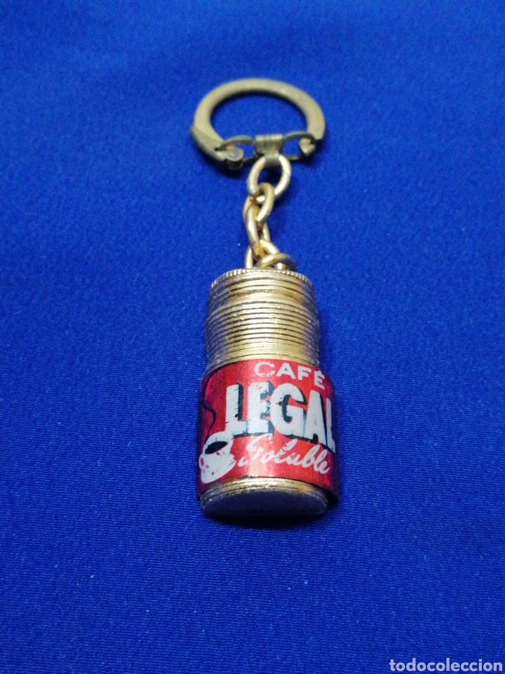 Colecionismo de porta-chaves: CAF&Eacute; LEGAL SOLUBLE LLAVERO PUBLICIDAD FRANCIA