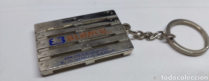 Coleccionismo de llaveros: Llavero pal&eacute; -blanco - car60 - Foto 1