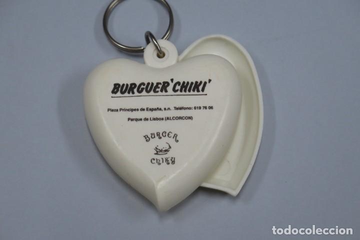 Colecionismo de porta-chaves: LLAVERO. BURGER CHIKI. PUB VOLCAR. ALCORCON