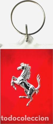 Coleccionismo de llaveros: llavero personalizado ferrari rojo logo