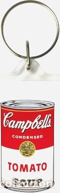 Coleccionismo de llaveros: llavero personalizado andy warhol pop art tomato soup