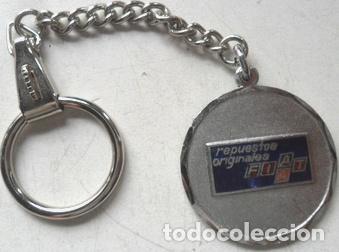 Coleccionismo de llaveros: llavero antiguo fiat agencia 128 600 esmaltado insignia
