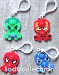 Coleccionismo de llaveros: mini llavero pop it super heroes