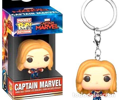 Coleccionismo de llaveros: funko pop llavero captain marvel cm