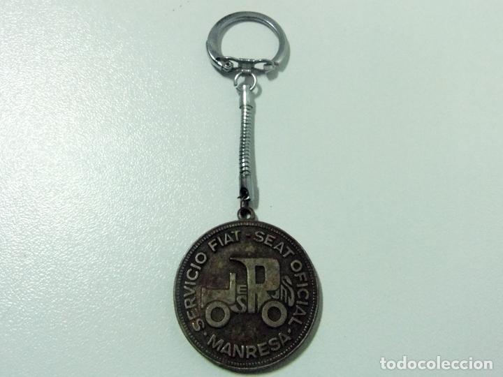 Coleccionismo de llaveros: LLAVERO SERVICIO FIAT SEAT OFICIAL MANRESA JOS&Eacute; ROJAS - VIAJE FELIZ CON SEAT - CONCESIONARIO COCHES