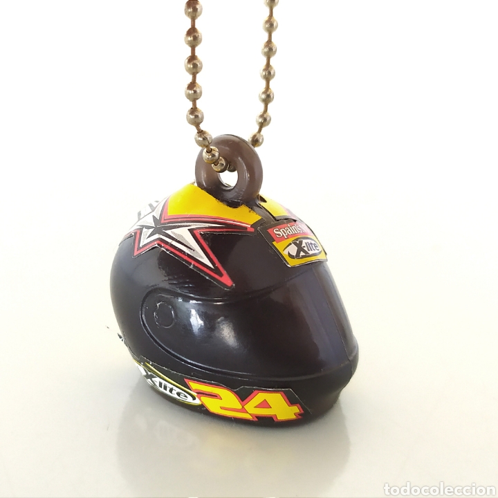 Coleccionismo de llaveros: Casco motociclismo llavero motociclista moto piloto colgante juguete