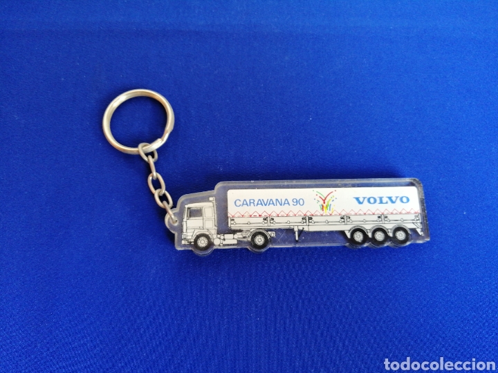 Colecionismo de porta-chaves: CAMI&Oacute;N VOLVO CARAVANA LLAVERO PUBLICIDAD