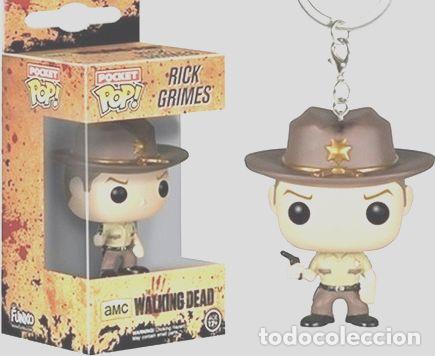 Coleccionismo de llaveros: llavero funko pocket pop rick grimes the walking dead