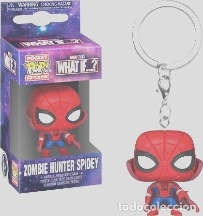 Coleccionismo de llaveros: llavero funko pocket pop what if zombie spider man