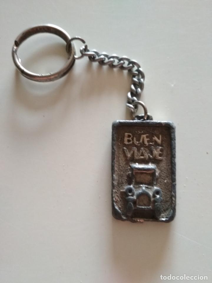 Coleccionismo de llaveros: LLAVERO CLAUER VINTAGE BUEN VIAJE AUTOMOVIL COCHE ANTIGUO MOTOR