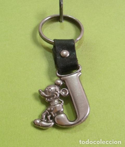 Coleccionismo de llaveros: Llavero Figura Metal Rat&oacute;n Mickey Mouse Letra J - Disney
