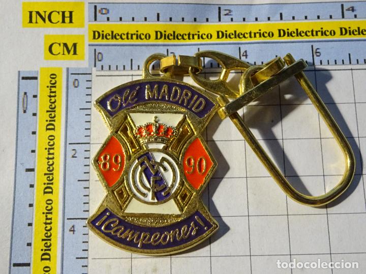 Collezionismo di Portachiavi: LLAVERO DE DEPORTES. F&Uacute;TBOL. REAL MADRID CF. TEMPORADA 1989 1990 25 LIGAS