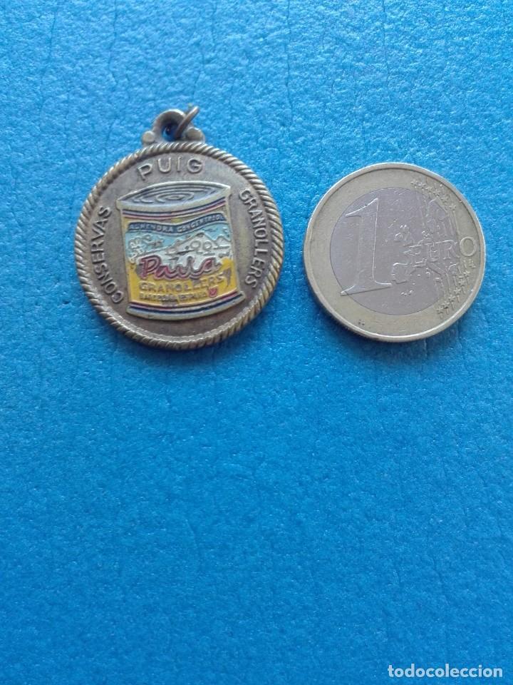 Coleccionismo de llaveros: ANTIGUO CUERPO DE LLAVERO - CONSERVAS PUIG GRANOLLERS - REVERSO ESCUDO R.C.D. ESPA&Ntilde;OL
