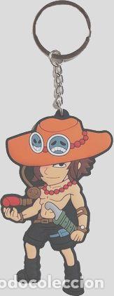 Coleccionismo de llaveros: llavero de goma portgas d ace anime one piece