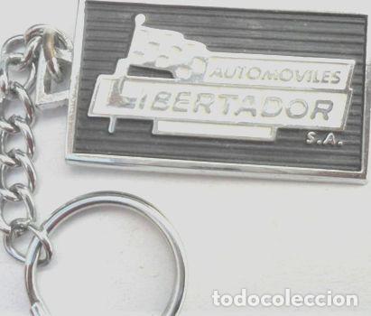 Coleccionismo de llaveros: llavero antiguo fiat insignia agencia libertador 800 128