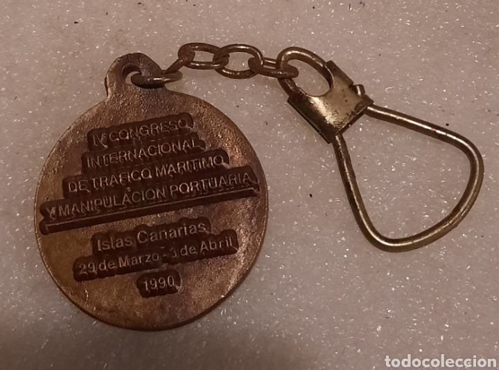 Coleccionismo de llaveros: Llavero IV congreso tr&aacute;fico mar&iacute;timo 1990 - Foto 2