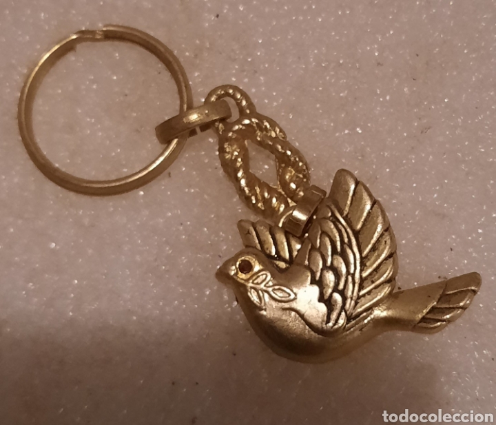 Collezionismo di Portachiavi: Llavero paloma de la paz. Dorado