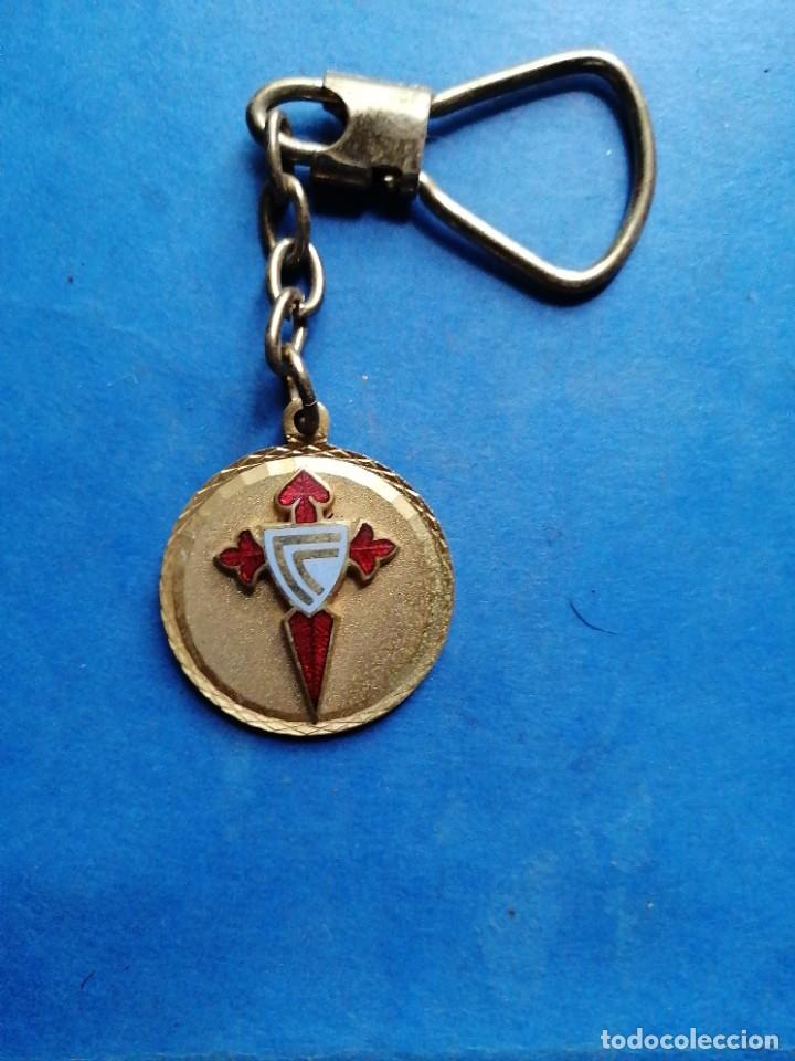 Coleccionismo de llaveros: Llavero Real Club Celta, Cruz de Santiago.Esmalte